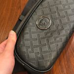 Versace Black black greek key monogram embossed belt bag Photo 2