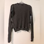 Free People FP One Interlaken Thermal Waffle Knit Cropped Top Size XS Photo 5