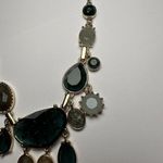 J.Crew Gold Tone Blue Green & Neutrals Necklace Adjustable Length Photo 5