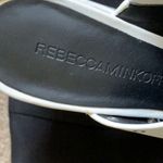 Rebecca Minkoff Designer WHITE Grommet Chunky Block Heels 5 or 6 Photo 1