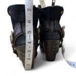 FREEBIRD by Steven  El Paso Ankle Boots Womens 8 Black Suede Leather Harness Photo 7