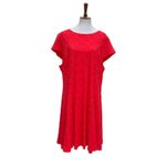 Alfani  Dress 22W Lace Plus Size Party Dress Stretch Coral Boho fruit punch Photo 3