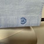 IZOD Button Front Blouse Cotton 3/4 Sleeves Classic Blue Women’s Size Large Photo 5