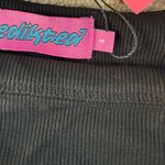 Edikted NEW Coquette Black Tank White Bow Detail Size Small Boho Retro Photo 5