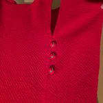 Promenade red two piece shirt set size 2XL polyester made‎ in USA vintage Photo 2