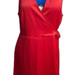 A New Day A.NEW.DAY. Women’s Red Dress Size XL Faux Wrap Photo 0