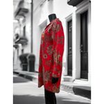 Ralph Lauren Lauren   Red Paisley Shirt‎ Dress Tunic M Photo 1
