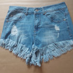 Altar'd State Fringe Denim Shorts 5 Festival Boho Classic Rocker Costal Cowgirl Photo 0