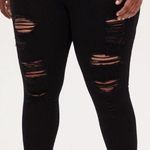 Torrid NWT  Premium Sky High Skinny Jean in Destructed Black - Size 18 Tall Photo 0