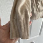 Vila Milano Womens Large Tan Ribbed Knit Cardigan Daisy Embroidery Clean Girl Photo 3