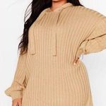 Tan Hooded Sweater Dress M Size M Photo 0