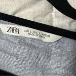 ZARA  Embroidered Cotton Poplin Shirt Size Large Photo 6