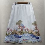 Cynthia Rowley  nwt size large Skirt with beach Scenic Print has pockets Photo 1