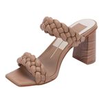 Dolce Vita Paily size 8 Chunky heels with light beige Braided straps​​​​​ Tan Photo 5