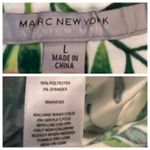 Marc New York Faux Wrap Skirt White Green Tropical Leaf Print Women’s Size Large Photo 8