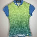 Sugoi Marilyn Blue Green Cycling Jersey Top Size XS Photo 0
