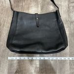 L.L.Bean  Black Italian Leather Shoulder Bag Photo 12