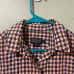 Pendleton ‎ Buffalo Check Plaid Button Down Shirt Blue Women’s size M Photo 2