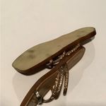 NWOB MARELLA Rhinestone AccentRose Gold Leather Sandals Sz 9 Photo 3