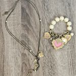 Betsey Johnson Half-Stretch Lips Charm Bracelet and Necklace Photo 12