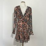 For Love & Lemons Blush Paisley Long Sleeve Gracie Dress Size Small Photo 1
