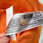 Mango Orange Button Down cap sleeves blouse Shirt top NWOT Photo 11