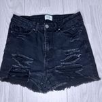 Simple Society  Women’s Ripped Distressed High Rise Denim Shorts Photo 0