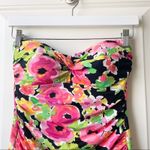 Ralph Lauren Lauren  Floral Swimsuit One Piece Strapless 6 Photo 2