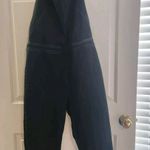 Free People  Overalls Women Size 12 Dark-wash Denim Halterall Overall Side Zip Photo 0