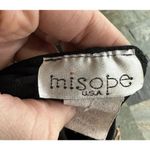 Vtg Halter Dress Y2K Wrap V Neck Grunge Goth Whimsy Witchy Sz Large Stretch Pink Black Photo 6