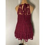 Xtraordinary  Lace Maroon Mini Dress M Formal Special Occasion Cocktail Coquette Photo 1