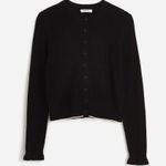 Madewell  The Signature Open Knit Cardigan in Black, Size X-Large Photo 0