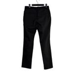 ZARA Chino Ankle Wide Leg Trouser Dress Pant Stretch Straight Leg Pocket S Black Photo 12