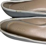 LOGO By Lori Goldstein  AUDREY Women’s 7 M Gray Leather Pointy Flats Shoes Photo 1
