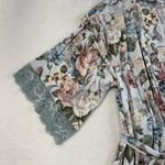 Posh Peanut S / M Robe Floral Lightweight Belted Bamboo Lounge Birds Butterflies Blue Size M Photo 5