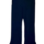 Good American NWT Black Ribbed Lace Up Flare Leg Pants - Size: 5 (2XL) Photo 5