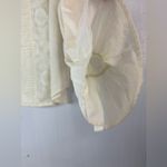 Rocking Western XL Cowgirl Elegant Ivory Cream Blouse Top Photo 3