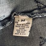 Vintage Maxi Blue Denim SS Hooded Button Shirt Dress Embroidered Size M Photo 8