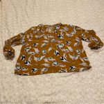 Any Body Women’s Puff Sleeve Blouse with Tie Front and 3/4 Sleeves Size XL Black Photo 3