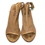 Rag and Bone  Wyatt Perforated Sandals Womens US 9 Tan Leather Slingback City Chic Photo 3