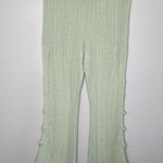 Free People Beach Ribbed Knit Bootcut Pants Slit Side Detail Large Photo 11