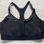 Victoria's Secret Victoria Sport Black Seamless Sports Bra Size Medium Adjustable‎ Strap Logo Photo 0