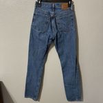 Levi's  501 Premium Denim Jeans Women's Size 24 Button Fly Distressed Medium Wash Photo 3