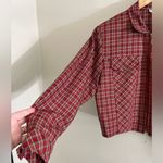 Vintage 90s Red Plaid Cropped Zip Jacket F Stop Grunge Tartan Indie Sleaze Sz 12 Photo 12