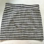 J.Crew Factory Navy Blue White Striped Knit Mini Skirt Photo 1