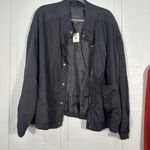 Sanctuary Black Oversized Long Sleeve Zip up Jacket Size 3X NWT Photo 2