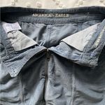 American Eagle  Blue Corduroy Mini Skirt Coastal Cowgirl Preppy Cottage Western 2 Photo 5