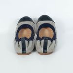 J.Crew  Mila Ballet Flat Shoes Cap Toe‎ Gray Navy Womens Size 9 Photo 4