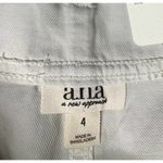 a.n.a NEW . High Rise Tan Khaki Chino Shorts with Pockets Tie Belt Frayed Waist 4 Photo 3