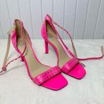 Vince Camuto Hot Pink Studded leather strap heels Size 9M New Photo 4